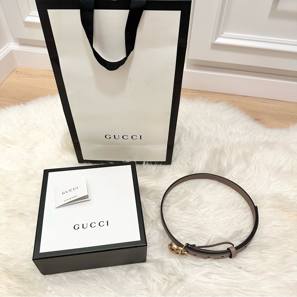 Gucci Leather belt with Double G buckle - Picture 8 of 11